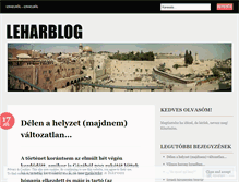 Tablet Screenshot of leharblog.wordpress.com