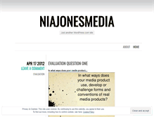 Tablet Screenshot of niajonesmediacwk.wordpress.com
