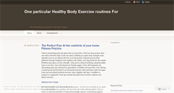 Desktop Screenshot of fitnessexercises902.wordpress.com