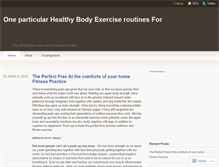 Tablet Screenshot of fitnessexercises902.wordpress.com