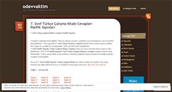 Desktop Screenshot of odevvaktim.wordpress.com