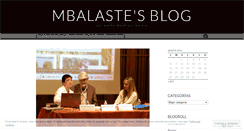 Desktop Screenshot of mbalaste.wordpress.com