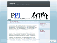 Tablet Screenshot of ppiforum.wordpress.com
