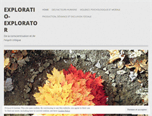 Tablet Screenshot of exploratioexplorator.wordpress.com