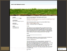 Tablet Screenshot of howtogetpregnantquickly.wordpress.com