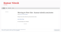 Desktop Screenshot of kumarnitesh.wordpress.com