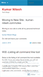 Mobile Screenshot of kumarnitesh.wordpress.com