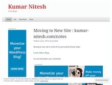 Tablet Screenshot of kumarnitesh.wordpress.com