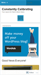 Mobile Screenshot of constantlycalibrating.wordpress.com
