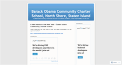Desktop Screenshot of barackobamacommunitycharterschool.wordpress.com