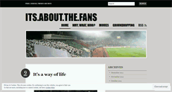 Desktop Screenshot of itsnotallaboutfootball.wordpress.com