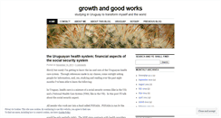 Desktop Screenshot of growthandgoodworks.wordpress.com