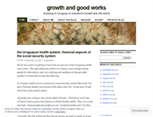 Tablet Screenshot of growthandgoodworks.wordpress.com