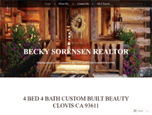 Tablet Screenshot of beckysorensen.wordpress.com