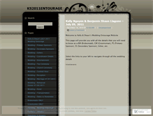 Tablet Screenshot of ks2011entourage.wordpress.com