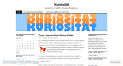 Desktop Screenshot of kuriositat.wordpress.com