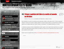 Tablet Screenshot of matecervantes.wordpress.com