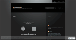 Desktop Screenshot of invertednormal.wordpress.com