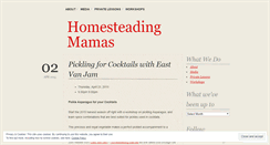 Desktop Screenshot of homesteadingmamas.wordpress.com