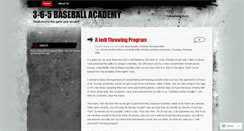 Desktop Screenshot of 365baseballacademy.wordpress.com