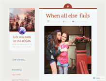 Tablet Screenshot of barninthewoods.wordpress.com