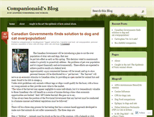 Tablet Screenshot of companionaid.wordpress.com
