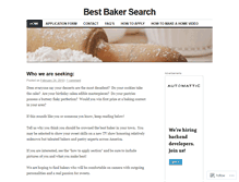 Tablet Screenshot of bestbaking.wordpress.com
