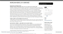 Desktop Screenshot of morgannews2010bronze.wordpress.com