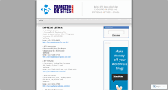 Desktop Screenshot of cadastrodesites.wordpress.com