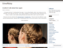 Tablet Screenshot of erinoffduty.wordpress.com