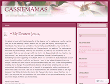 Tablet Screenshot of cassiemamas.wordpress.com