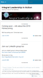 Mobile Screenshot of integralleadershipinaction.wordpress.com