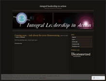 Tablet Screenshot of integralleadershipinaction.wordpress.com