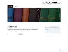 Tablet Screenshot of cimastudio.wordpress.com