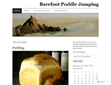 Tablet Screenshot of barefootpuddle.wordpress.com
