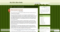 Desktop Screenshot of mylifeafterdebt.wordpress.com