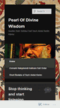 Mobile Screenshot of pearlofdivinewisdom.wordpress.com