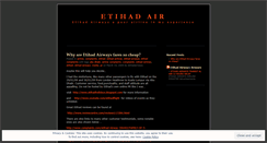 Desktop Screenshot of etihadair.wordpress.com