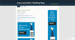 Desktop Screenshot of clareandmatt.wordpress.com