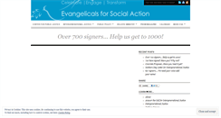 Desktop Screenshot of evangelicalsforsocialaction.wordpress.com