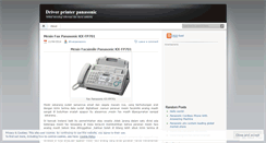 Desktop Screenshot of driverpanasonic.wordpress.com
