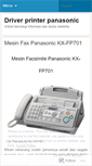 Mobile Screenshot of driverpanasonic.wordpress.com