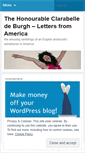 Mobile Screenshot of honourableclarabelle.wordpress.com