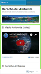 Mobile Screenshot of derechodelambiente.wordpress.com