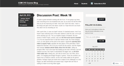 Desktop Screenshot of com315spring2012.wordpress.com