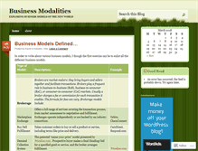 Tablet Screenshot of bizmodal.wordpress.com