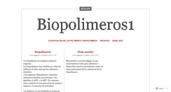 Desktop Screenshot of biopolychemuptc.wordpress.com