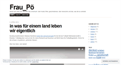 Desktop Screenshot of fraupoe.wordpress.com