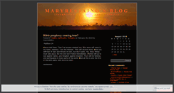 Desktop Screenshot of maryrestaino.wordpress.com