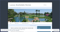 Desktop Screenshot of luxuryscottsdalerealestate.wordpress.com